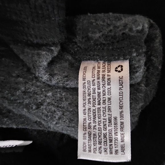 Goodfellow Tapered Fleece Cargo Jogger Pants Gray - Picture 10 of 11